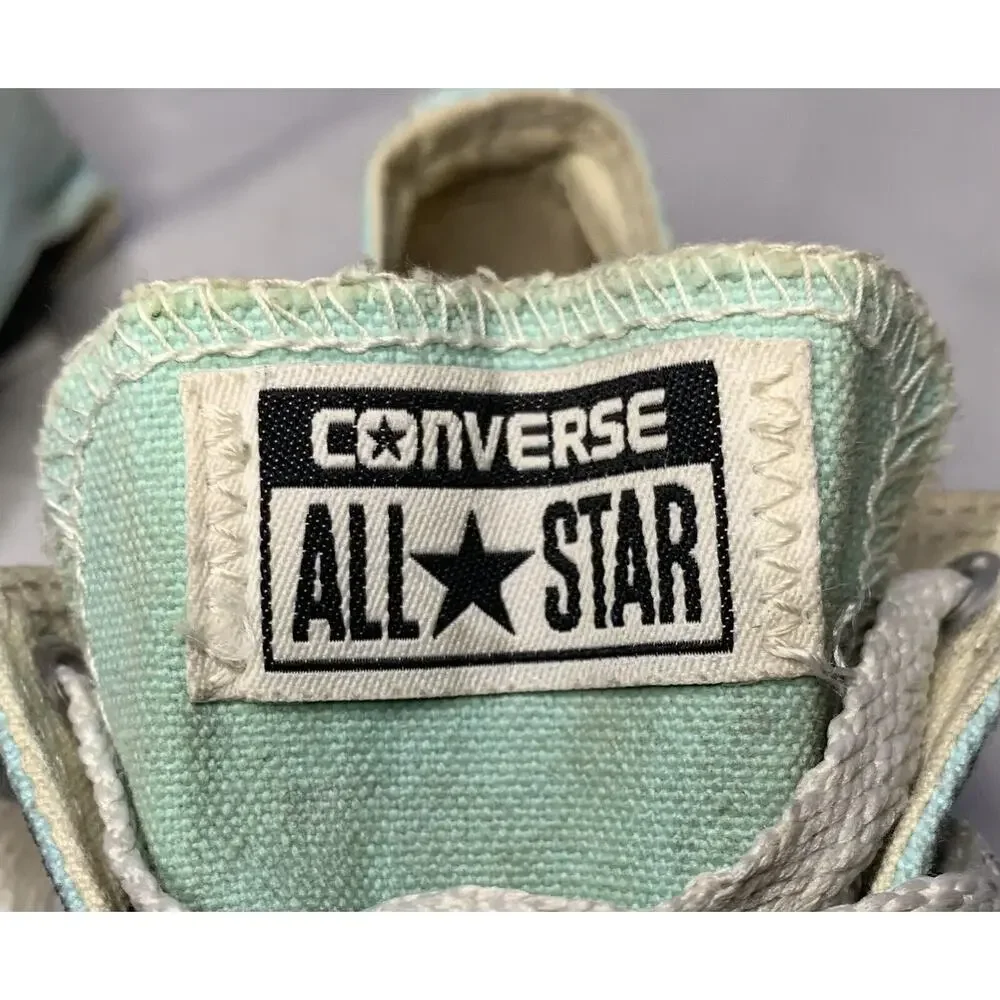 Converse Women Sze 3 All Star Light Blue Shoe Girl Youth Low Top Sneaker Runner